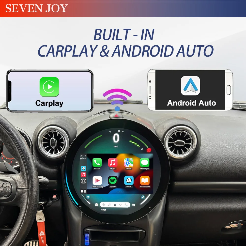 Android 15 para BMW Mini Cooper R56 R60 2006-2016 OLD A NUEVO Auto Carplay navegación para coche reproductor Multimedia estéreo 256GB GPS 3