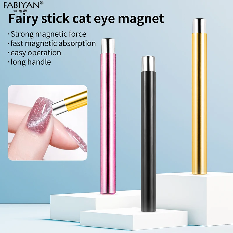 Cylindrical Cat Eye Nail Magnetic Stick UV Gel Polish Glitter Effect Manicure DIY Tools Nail Magnetic For 3D Cat Eye Painting