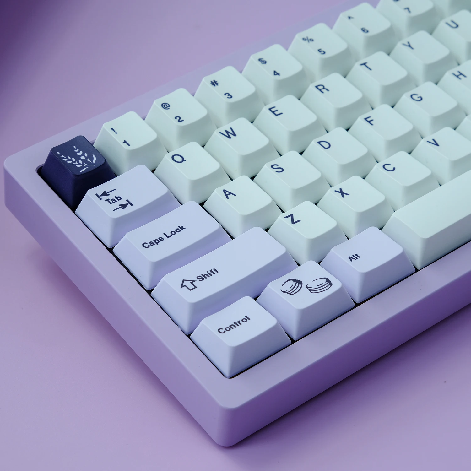 Teclas Inglês Gmk Lavender Keycaps Cereja Perfil Pbt Dye Sublimação Teclado Mecânico Keycap para mx Switch Iso entre 168 - Imagem 4