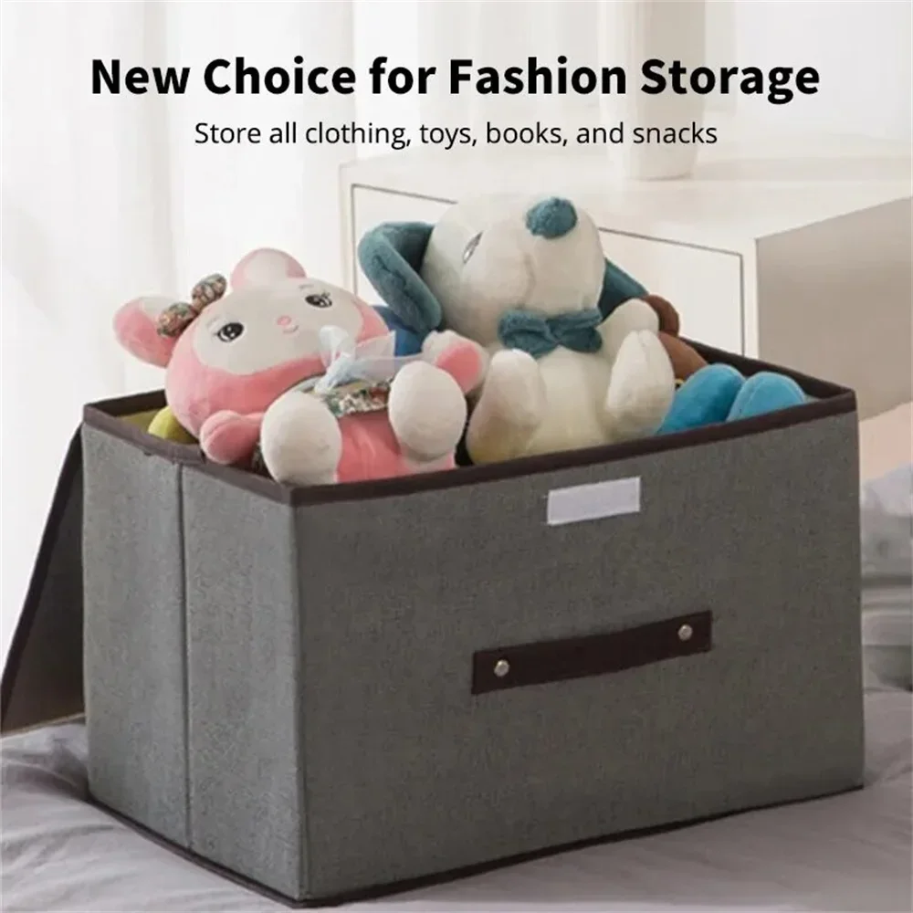 Fold Non Woven Fabric Storage Box Gray Home Supplies Clothing Underwear Sock And Kid Toy Storage Organizer Cosmetics 3