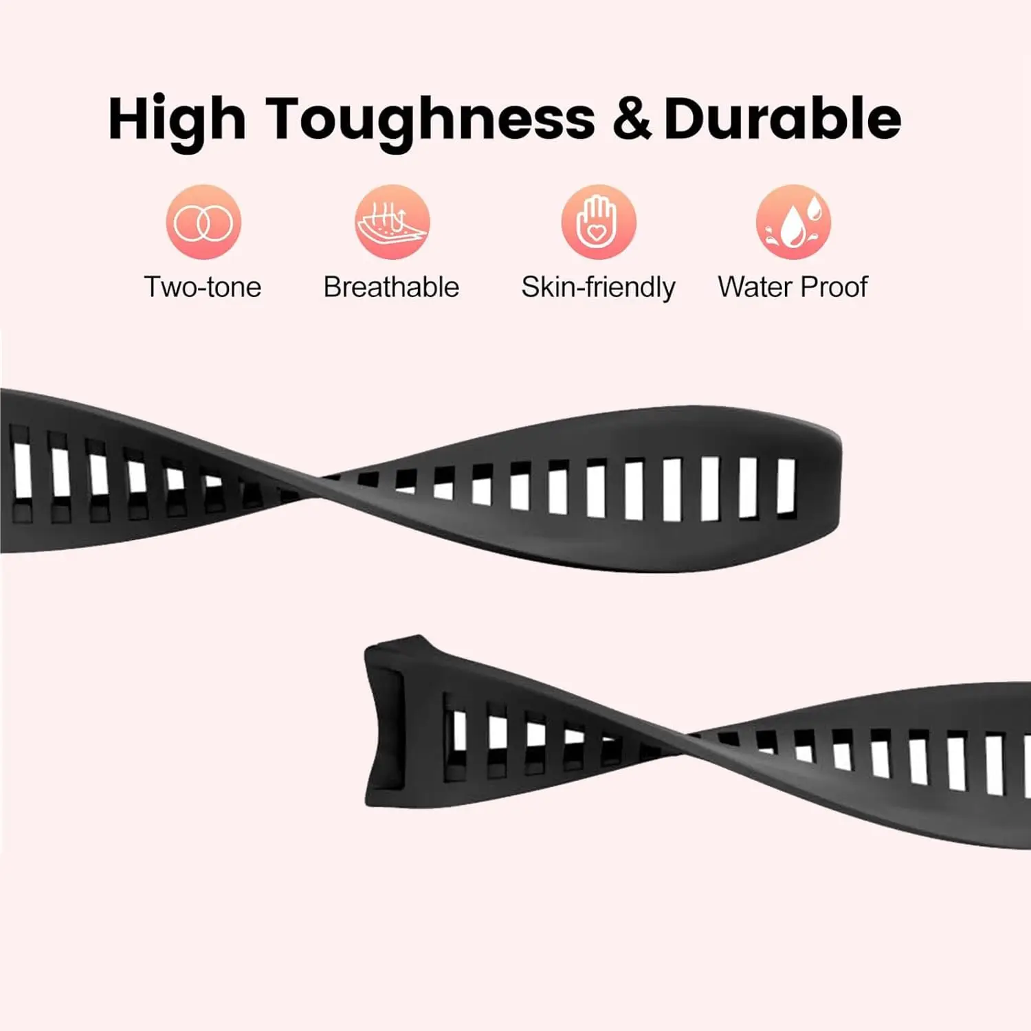 Premium Silicone Sports Strap - Versatile Fit Accessory Bracelet
