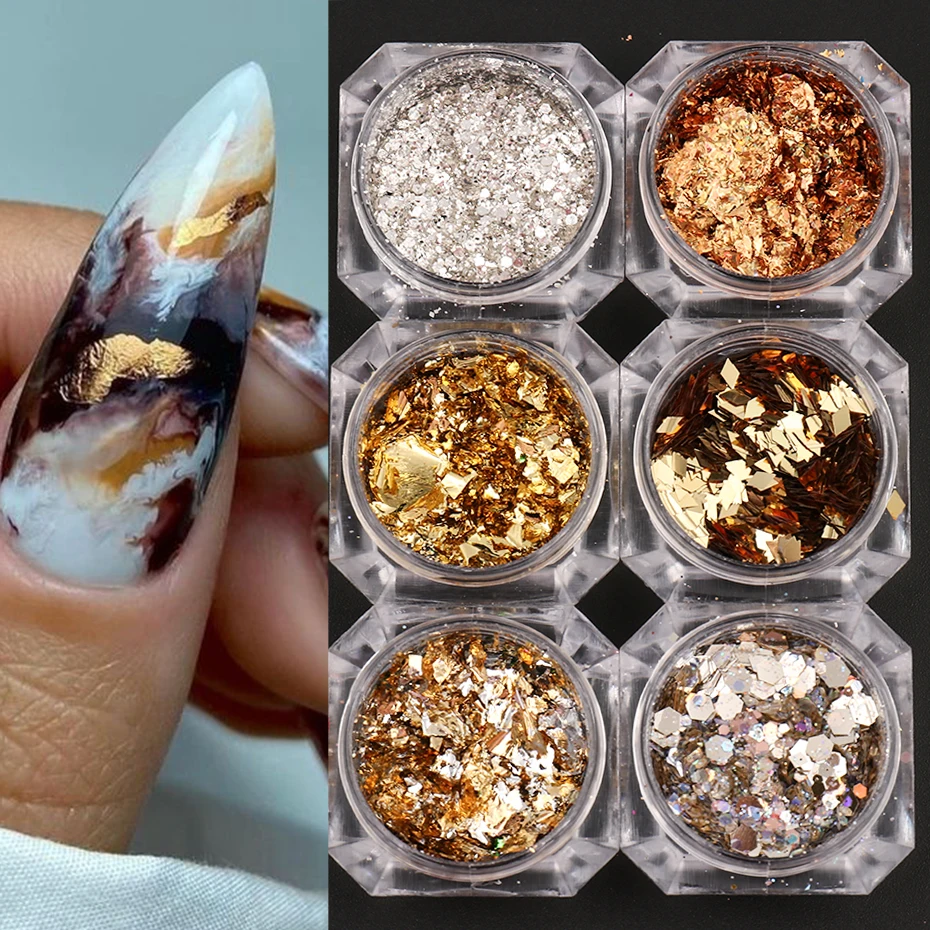 Flakes Nail Foil - 4 Colours - ONLY 2 LEFT!