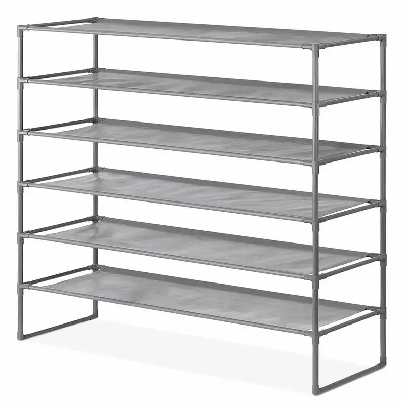 

Storage Rack 6-Tier Shelving, Gunmetal Gray