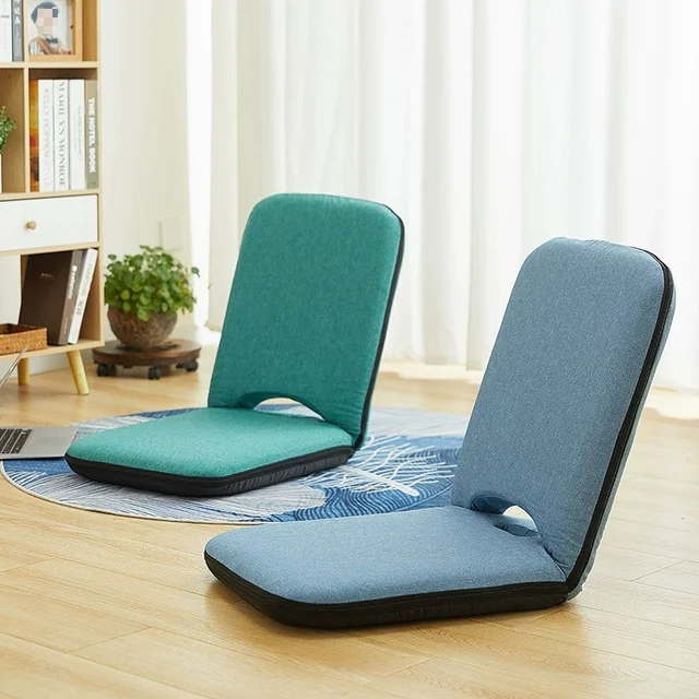Japanese-style Tatami Chair Bedroom Backrest Chair Bay Window Lazy Sofa Legless Chair Leisure Folding Lounge Chair Protable