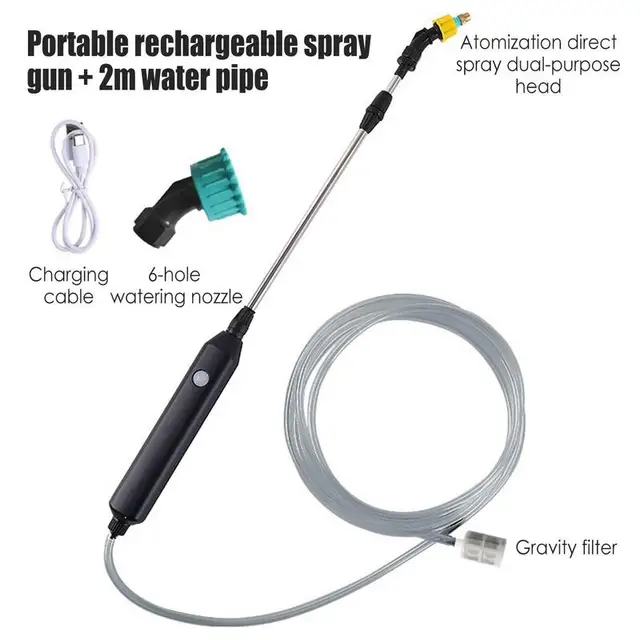 Kerti Permetezőgép Usb Újratölthető Növényi Permetező Hordozható Gyep Öntözőkészülékek Elektromos Sprinkler Öntözőkert Öntözés - Image 6