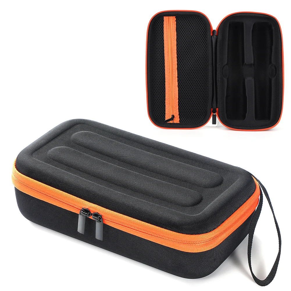 Rechargeable Battery Portable Mic Storage Bag Anti-Scratch Mic Travel Bag 2 Slots Hard Travel Case for JBL PartyBox Wireless Mic