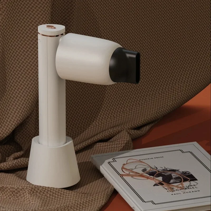 Cordless Powerful Wind Hair Dryer Hot & Cold Wind 400W Portable Lightweight Hair Blow Dryer Charging Base Concentrator Travel 3