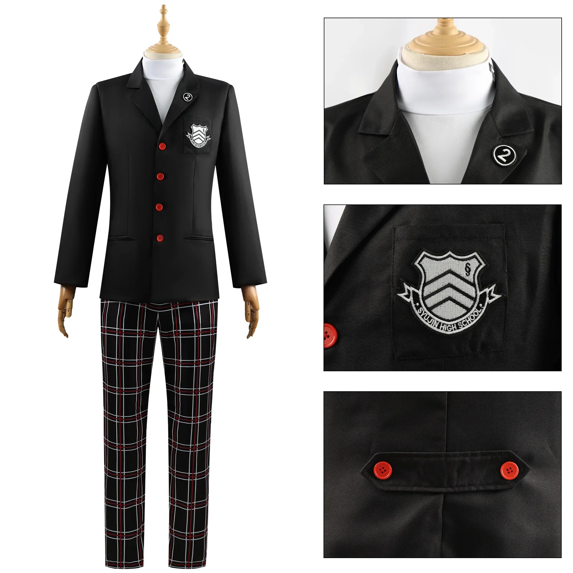 Persona 5 Royal Kasumi Yoshizawa School Uniform Cosplay Costume for Adults (Unofficial)