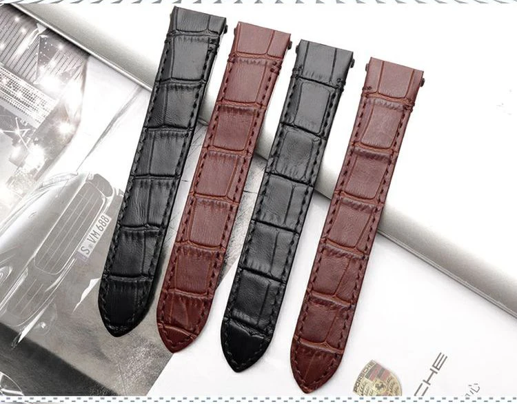 19mm 21mm Quick Release Leather Strap for Cartier Santos Classic Style WSSA0009 WSSA0010 WSSA0018 New SANTOS Watch Band Chain