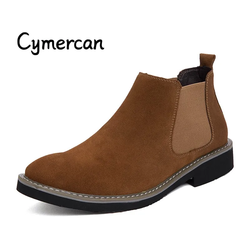 Luxury Brand Formal Shoes Fashion Suede Leather Chelsea Boots New Men Casual shoes Ankle Boots Dress Shoes Designer Men's