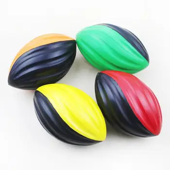 Rugby Ball For Kids Slow Rebound Spiral Rugby Ball For Training 5 Inches Rugby For Indoor & Outdoor Sports Solid Rugby Toys For 3