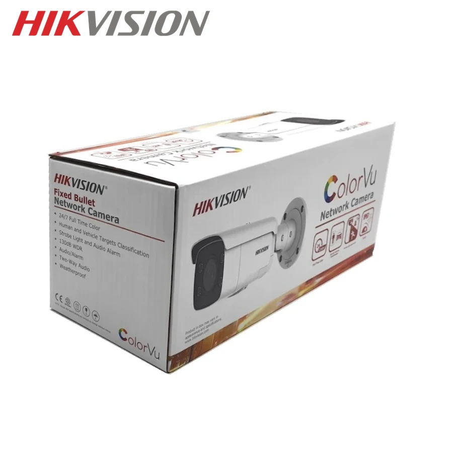 

HIKVISION DS-2CD2T87G2-LSU/SL 8MP ColorVu Strobe Light Fixed Bullet IP Camera H.265 Waterproof IP67 IR 30M