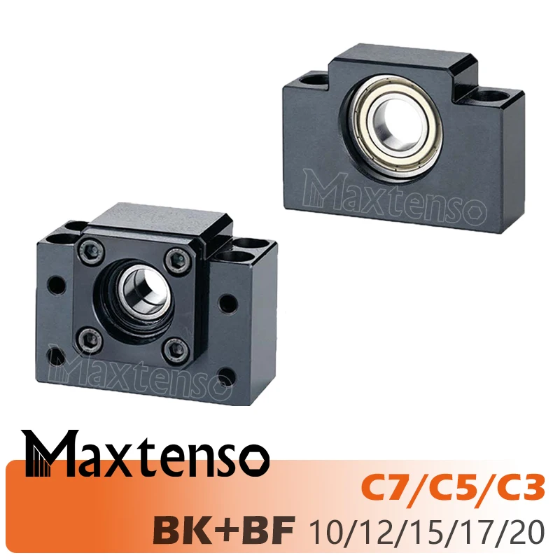 

MAXTENSO BKBF Ballscrew Support Unit Set C3 C5 C7 Professional BK10 BK12 BK15 BK17 BK20 BF10 BF12 BF15 BF17 BF20 CNC Parts MTO