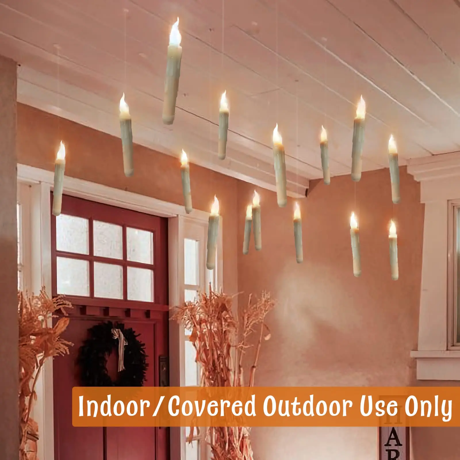Floating LED Candles Halloween Décor with Remote Control Gifts for idea