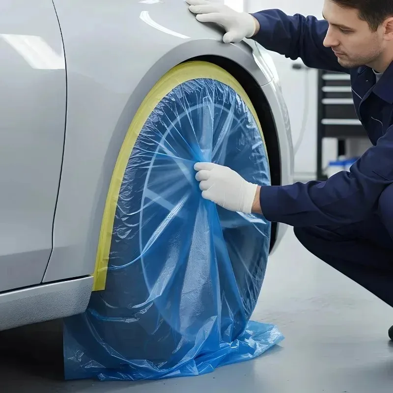 Car Dust Cover Large Painting Plastic Sheeting Disposable for Furniture Protection Tear Resistant Drop Cloth Car Detailing Film