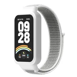 Breathable Nylon Loop Strap - Comfortable & Durable Replacement Wristband Bracelet for Fitness Trackers (Sea shell)