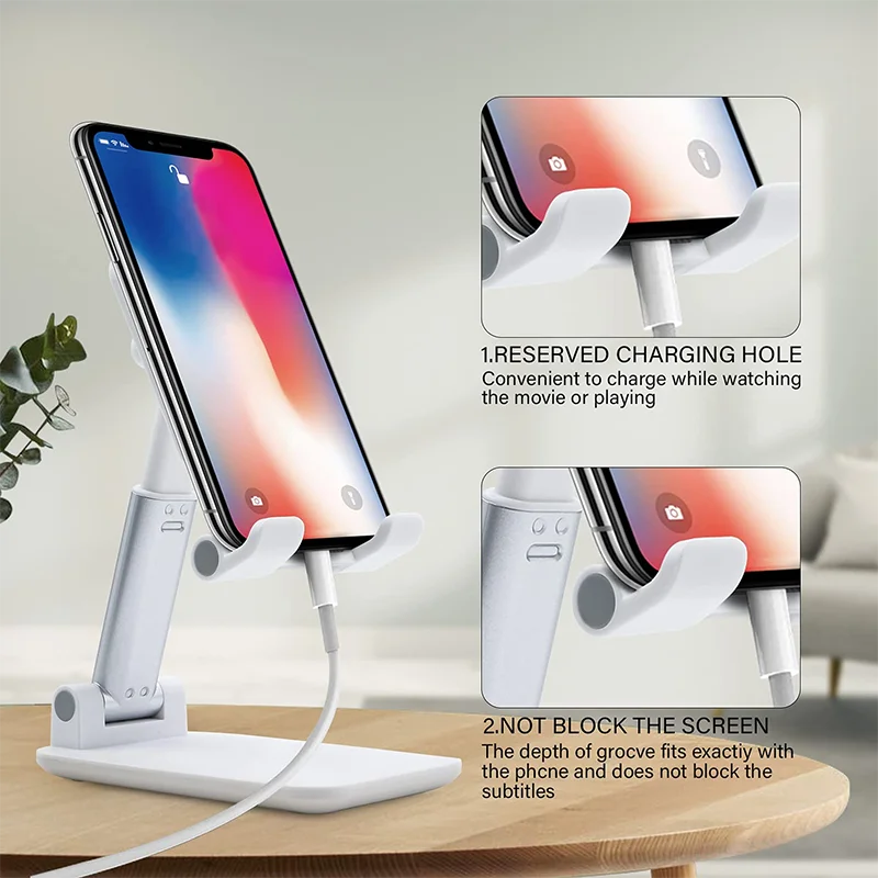 Adjustable Foldable Portable Desktop Stand with Angle and Height Customization