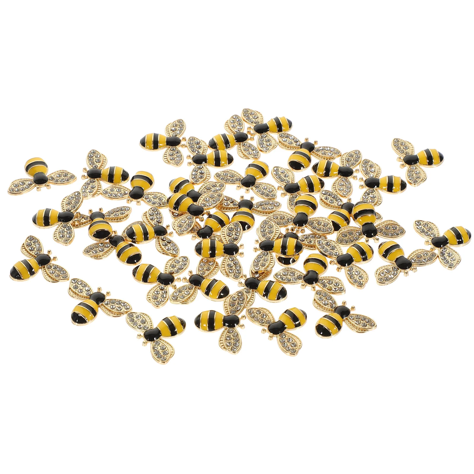 

Эмалевые Подвески в виде пчелы, 40 шт., подвески в виде сот, подвески «сделай сам», украшения для ногтей с плоской задней стороной