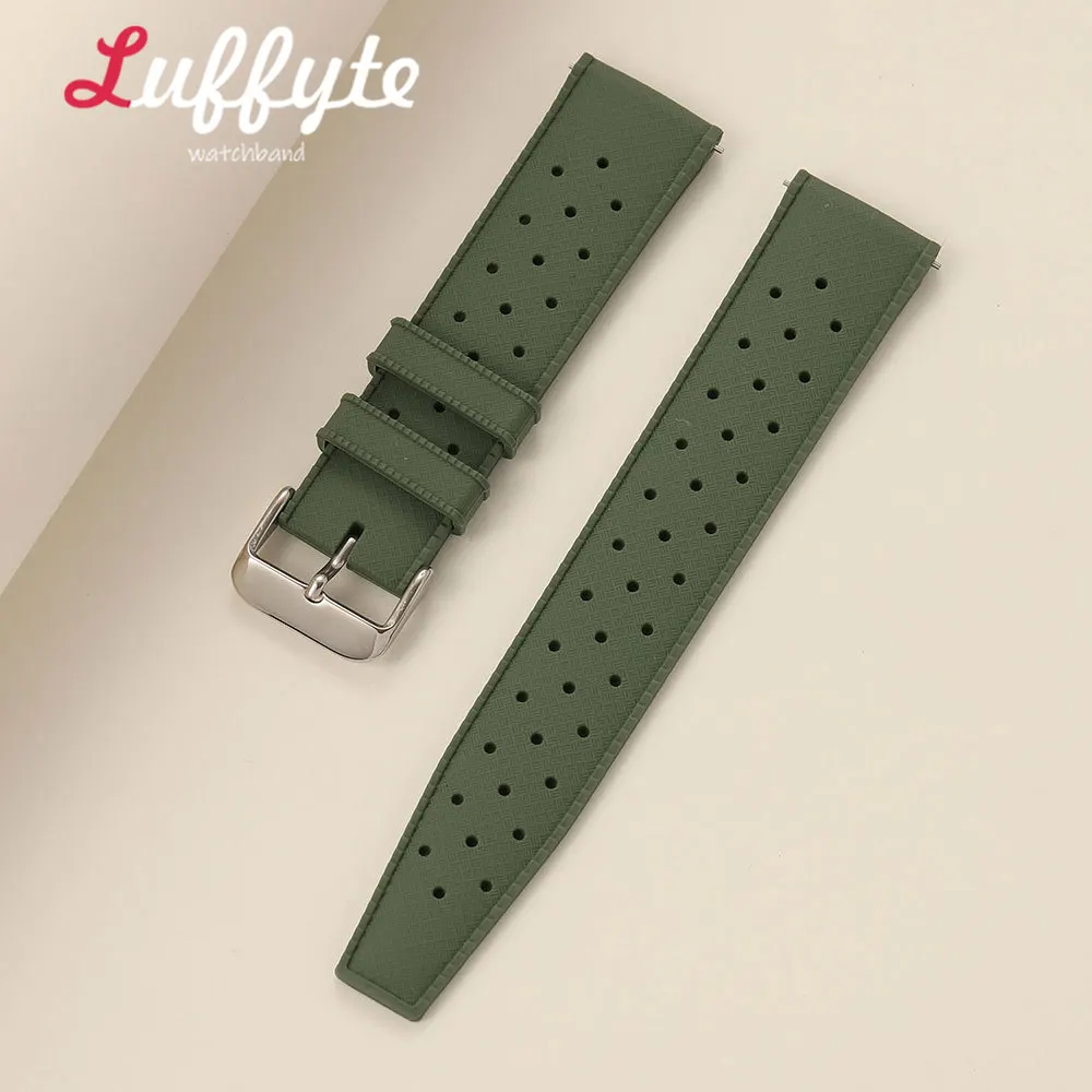 Versatile Soft Silicone Sport Watch Strap - Quick Release Wristband