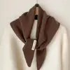 Korean Triangle Scarf Winter Knitted woolen Triangular Scarf Women Headscarf Bandana multifunctional Warm Knitted Shawl scarves
