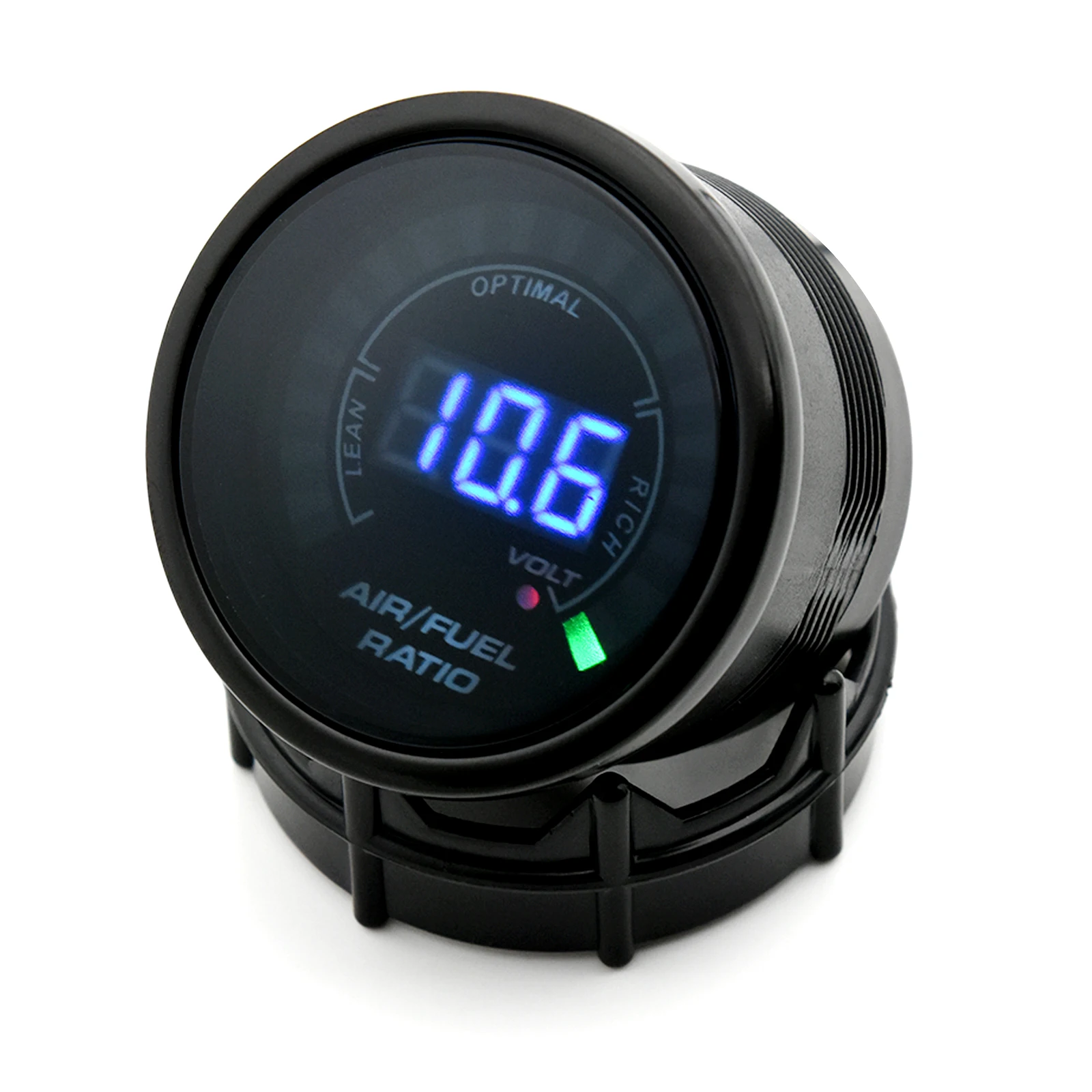 Medidor AFR 52mm GlowShift GS-W702 – Relación Aire-combustible, Pantalla Blanca 7 Colores, Nuevo