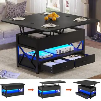 Lift Top Storage Coffee Table 1