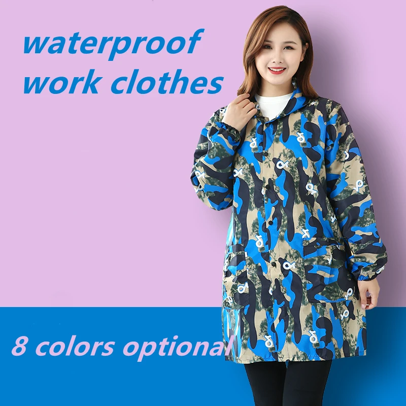 Pet Grooming Uniform Long Sleeve Waterproof Work Clothes Oilproof Gown