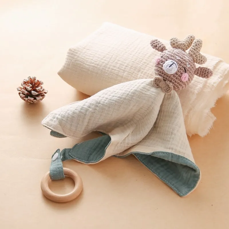 Baby Comfort Towel Newborn Stuff Baby Comforter Things Crochet Animal Comforter towel for baby Bicolor Towel Sleep Accessories baby towel baby comforter blanket