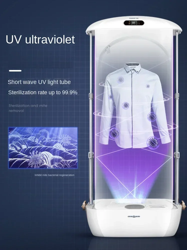 

Высокомощный складной отпариватель для одежды с автоматическим удалением морщин, умная стоячая сушилка для домашнего использования