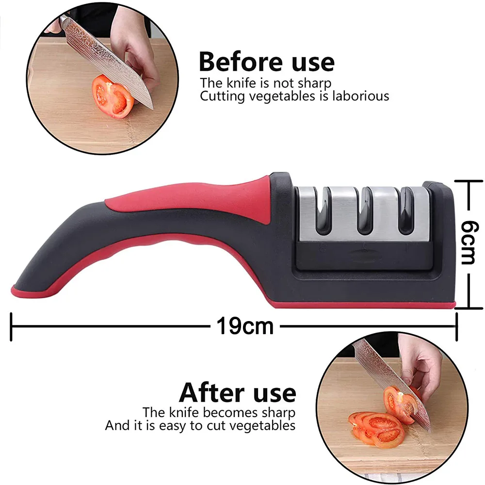 Dropship KNIFE SHARPENER Ceramic Tungsten Kitchen Knives Blade Sharpening  System Tool USA XH to Sell Online at a Lower Price