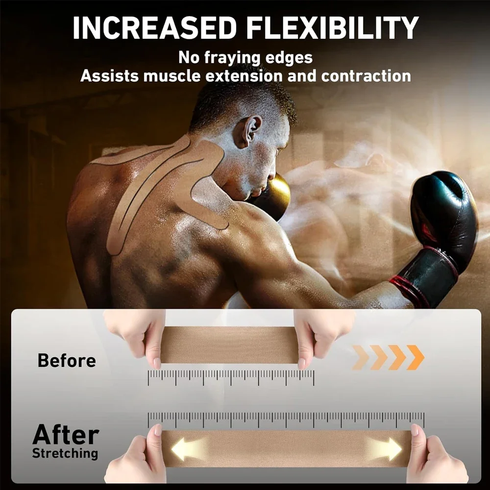 5PC Precut Kinesiology Tape for Shoulder Neck,Waterproof and Breathable Sports Tape,Kinesiology Tape Supports Should