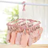 Underwear Hanger Swivel Clothes Hanger Drying Rack With 32 Clips Laundry Clothes Hanger Rotatable Hanger Clothes Drying Racks 1