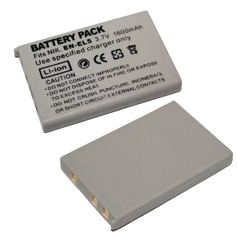 1 Pz 3.7V 1600Mah En-El5 Batteria Della Fotocamera Per Nikon Coolpix P4 P80 P90 P100 P500 P510 P520 P530 P5000 P6000 P5100 5200