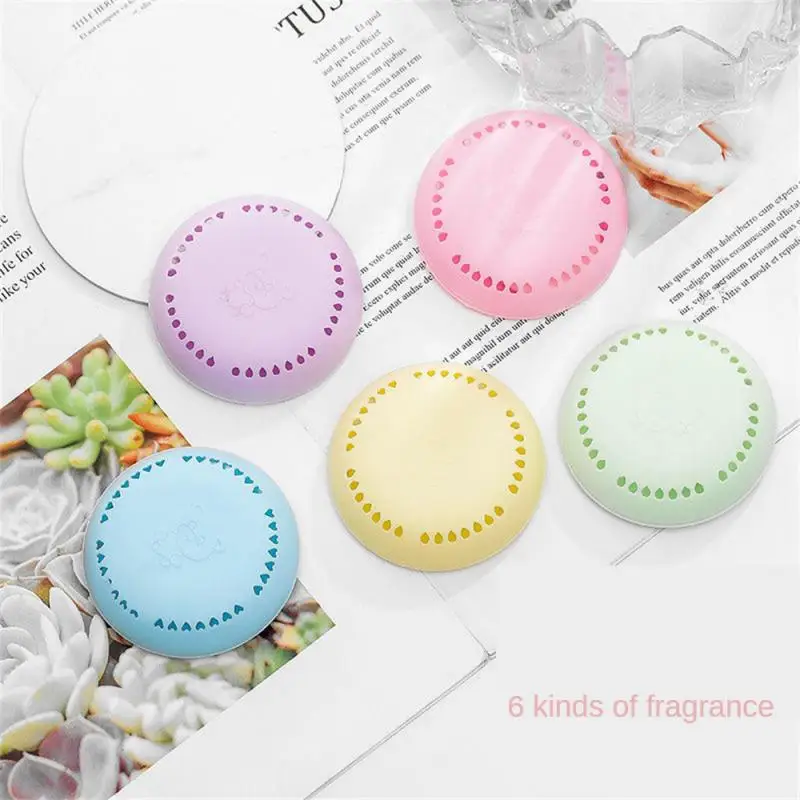 Air Freshener Toilet Aromatherapy Fragrance Lasting Deodorant Round Solid Fresher For Bedroom Wardrobe Car Household Supplies