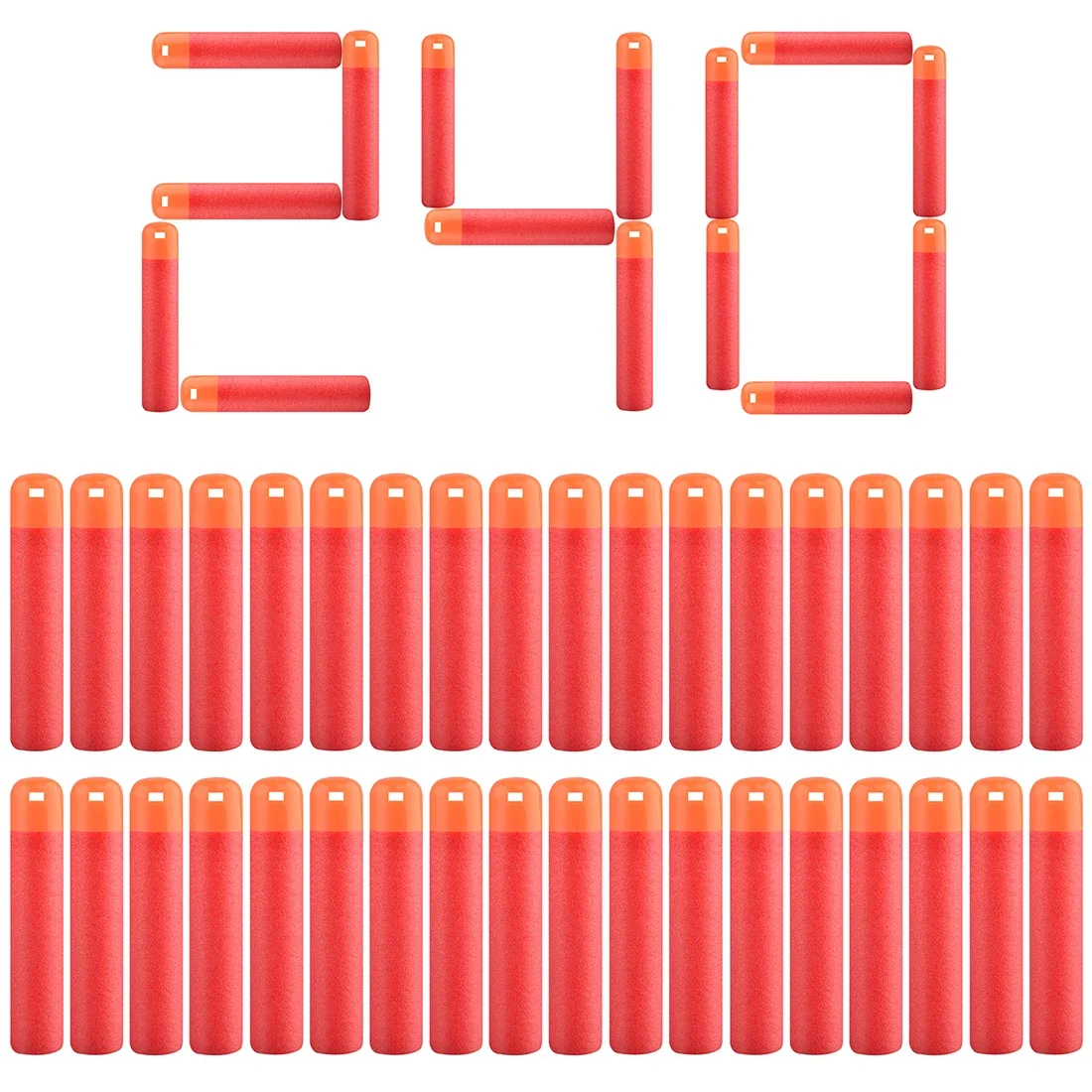 120-Pack Foam Blaster Refill Darts - 9.5cm Bullets
