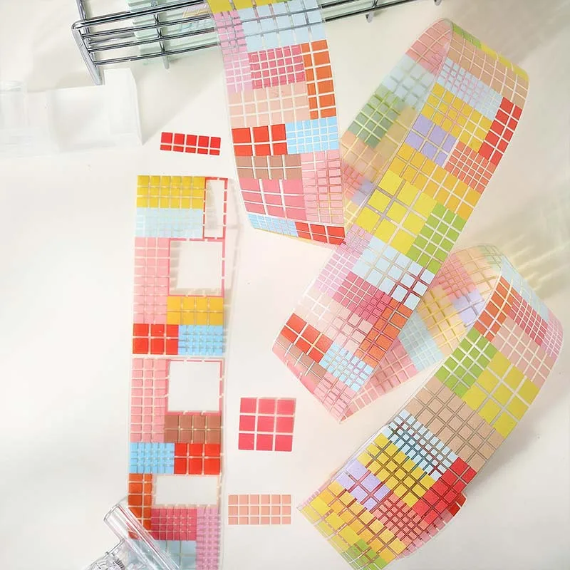 1pcs/1lot 장 접착 테이프 작은 사각형 애완 동물 DIY 종이 스크랩북킹 일본어 스티커