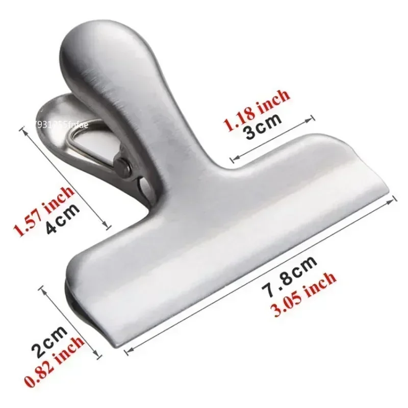 Stainless Steel Chip Bag Clips Stainless Steel Home Kitchen Food Snack Clip Moisture-proof Household Kitchen Gadgets Item sealing clips,bag clips,bread bag clips,kitchen bag clips,storage bag clips