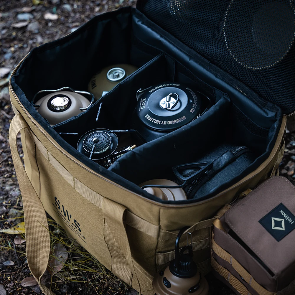 25L Camping Storage Bag Large Capacity Outdoor Camping Organizer Multifunctional Gas Canister Picnic Bag for Outdoor Picnic Tool