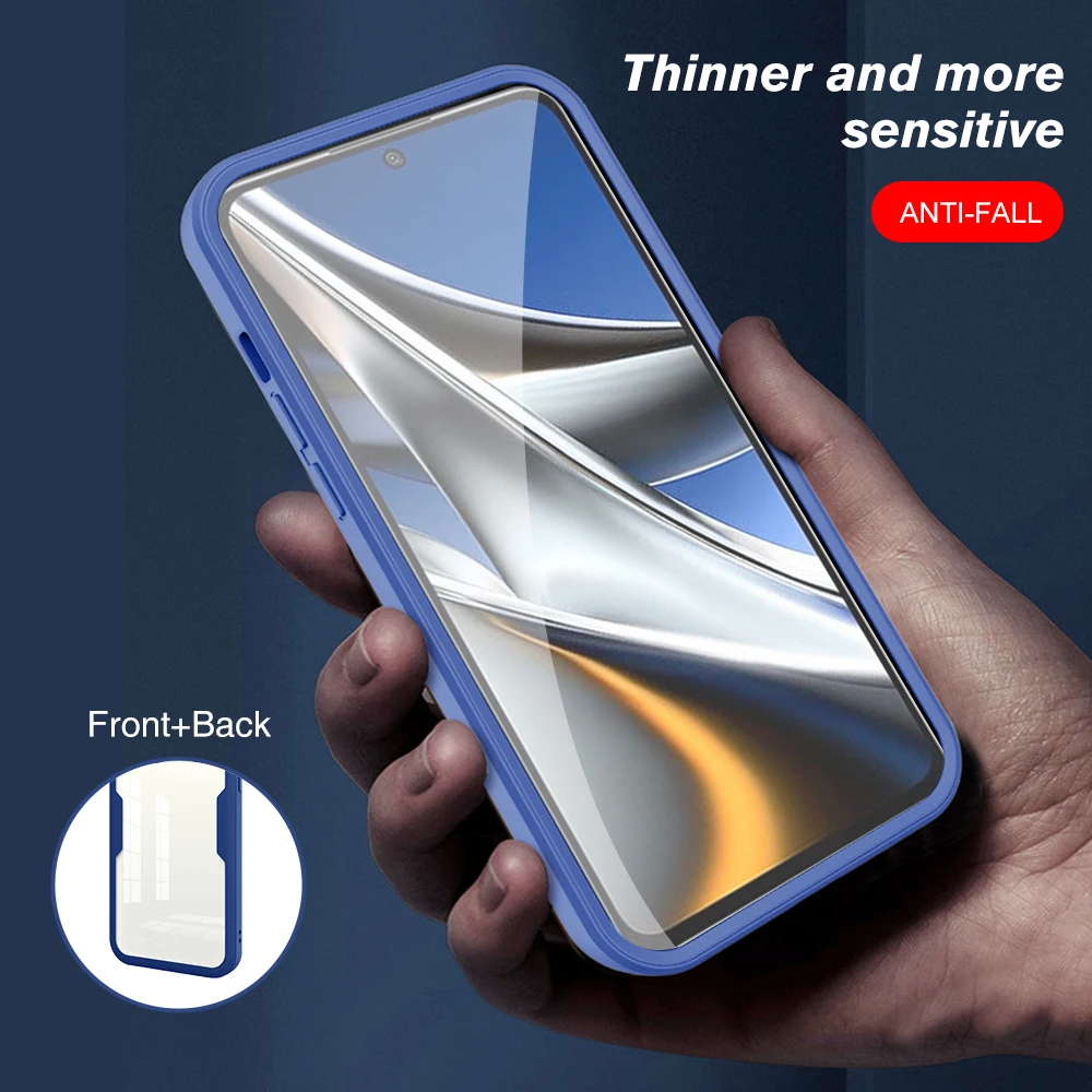 Ümbris Xiaomi Poco X4 Pro 5G jaoks, katab kõikehõlmav Shell kahepoolne kile Poco M4 Pro X4Pro M4Pro 5G kaitsekorpuse jaoks_voghion.com