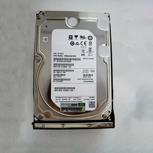 Для HPE 834028 -B21 834131 -001 SATA 6 ГБ 7,2 К 834030 -002 8 ТБ 5