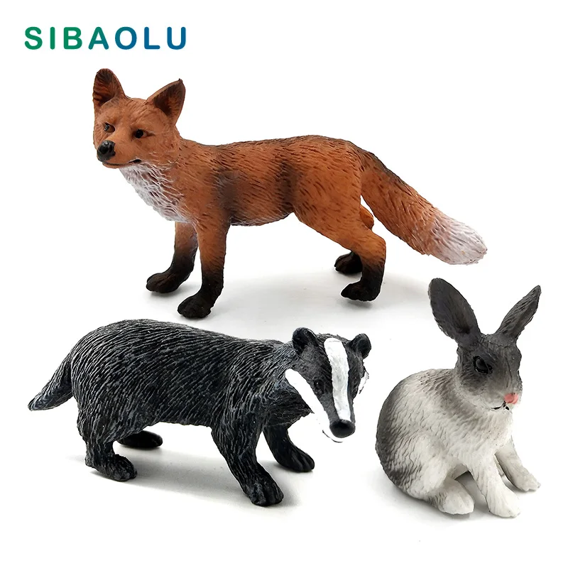 Rabbit Ornaments Rabbit Ornament Miniature Ornament Miniature Figurines Easter Rabbit Wolf Deer Lion Fox Meerkat Squirrel Figurine Home Decor Miniature Fairy Garden Decoration Accessories Modern