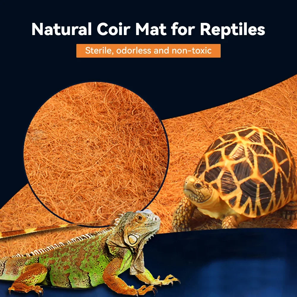 Reptile Pet Box Mat Supplies Shougong Coconut Coir Mat Material Silk Pet Live Aquascape Reptile Turtle Breeding Box Coconut