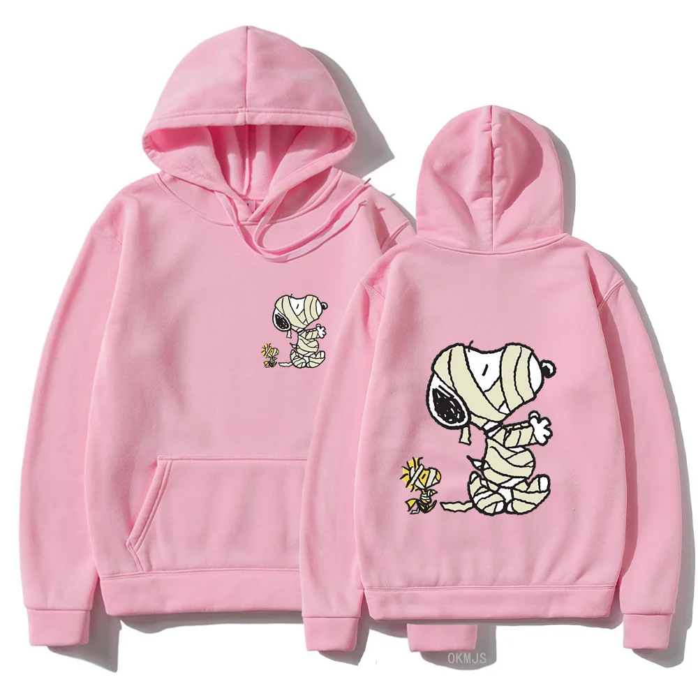 Anime Women Hoodie Snoopy Injured Cartoon Anime Men Hoodie Fall Winter Fashion Female Hooded Sweatshirt New y2k Unisex Clothing 3