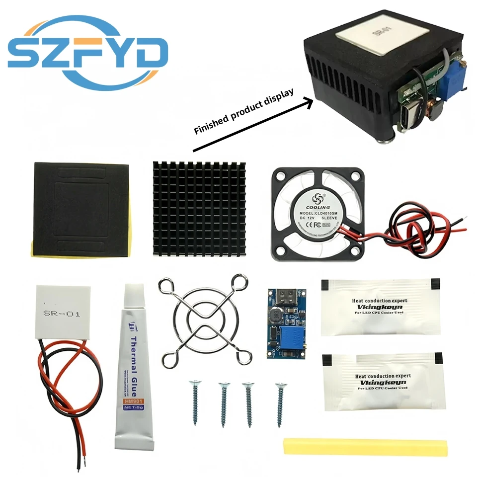 DIY Mobile Phone Radiator Cooler 5V Semiconductor Refrigeration Sheet Silent Cooling 40*40