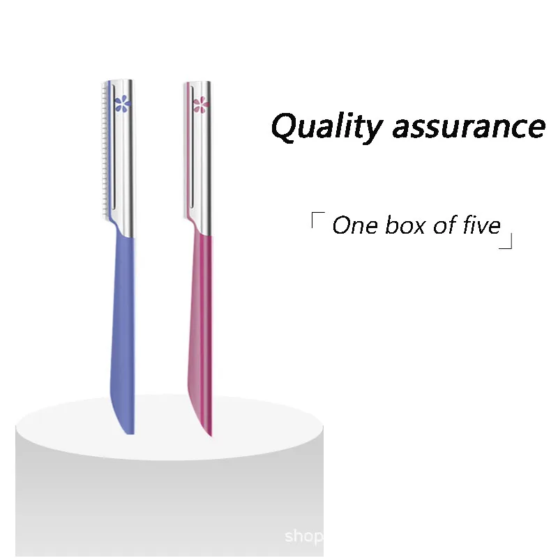 5pcs eyebrow epilator sets for women Makeup Beauty Eyebrows Hair Removal Styling Tool steel blade Facial Razor trimmer 3