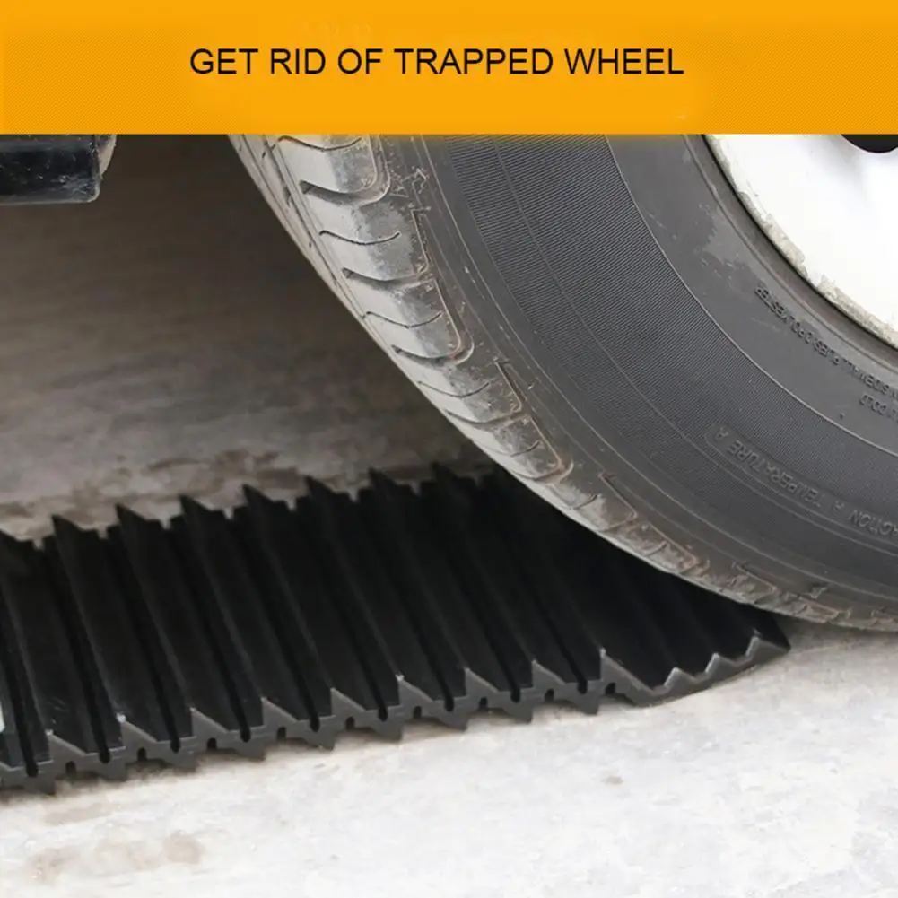 Car Tire Anti-skid Emergency Traction Mat-Durable Anti-skid Stabilizer Mat for Snow, Mud, Ice, Sand Snow Extrication Plate