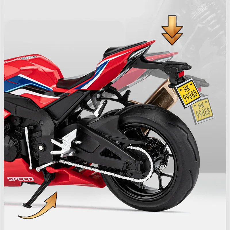 1:12 Honda CBR 1000RR-R Fire Blade Alloy Racing Motorcycle Model Diecasts Metal Sports Motorcycle Model Collection Kids Toy Gift images - 6