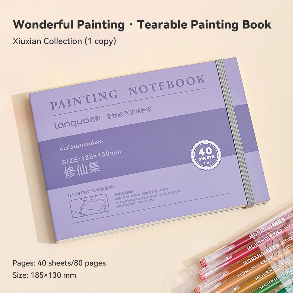 Premium 100% Cotton Watercolor Sketchbook - 300g Artist Journal & Drawing Notebook