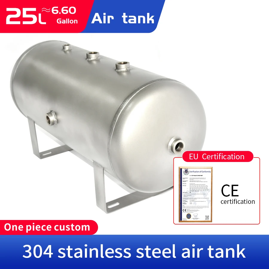 304 Stainless Steel Vacuum Buffer Tank 25l Frosted Material Pressure