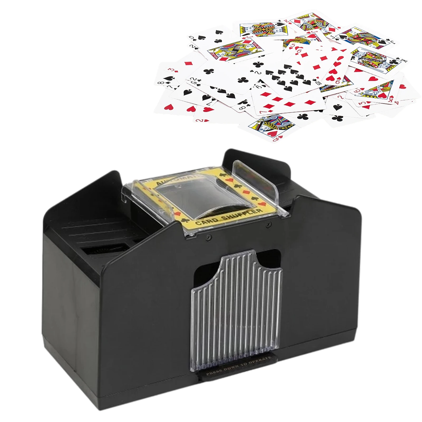 BESPORTBLE Automatic Card Shuffler Machine for Poker Games for Home Party Club Black